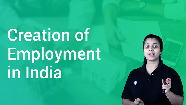 creation-of-employment-in-india-in-hindi-economics-video-lectures